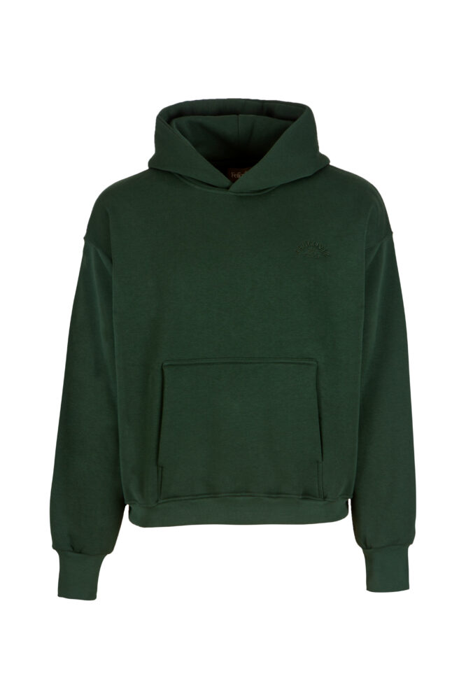 Kadın Basic Yeşil Hoodie